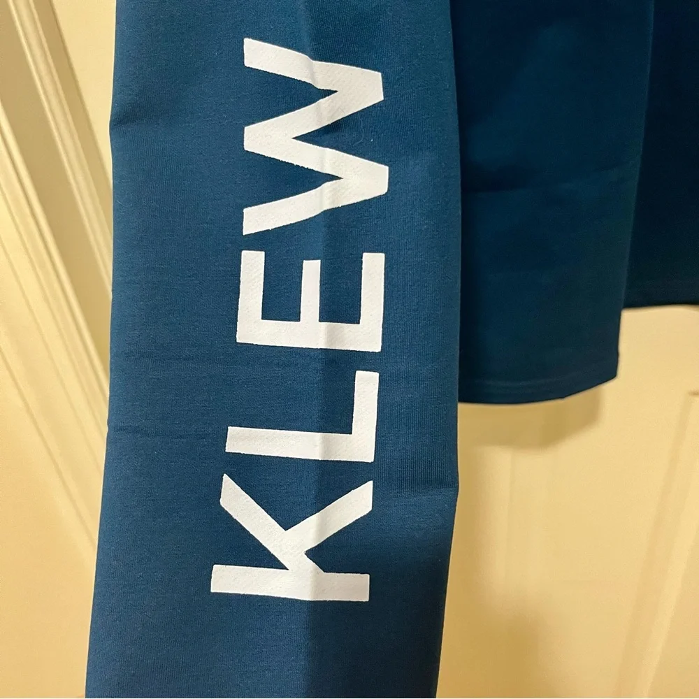 Klew Mens‎ / Unisex Quarter Zip Pullover Medium Dark Teal Blue Activewear NWT - Picture 2 of 10
